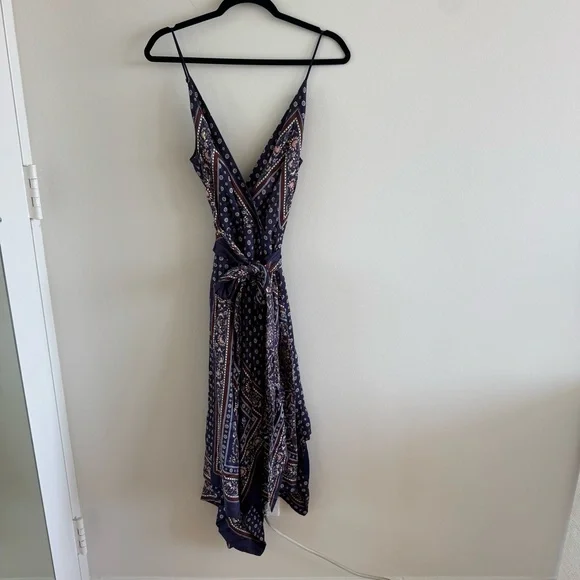 JONATHAN SIMKHAI Scarf Print Wrap Dress - Picture 3 of 13